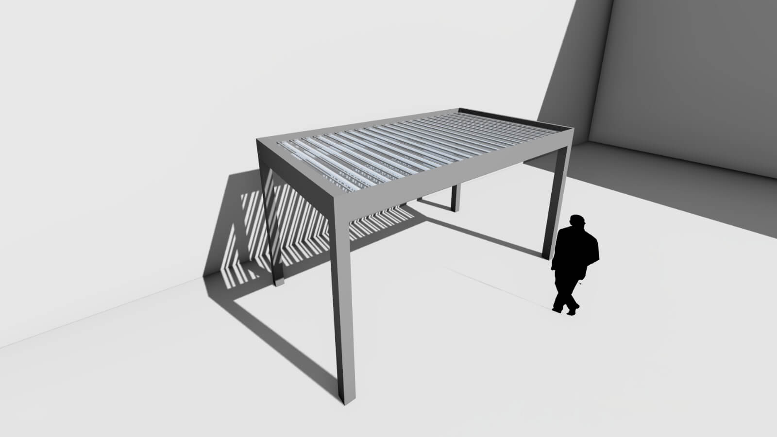 Illustration fabricant : pergola Pergotech